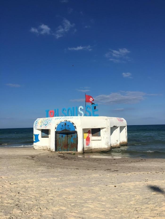 Rdc S2 Pieds Dans L'Eau Parking Privee Hammam Sousse Exteriör bild